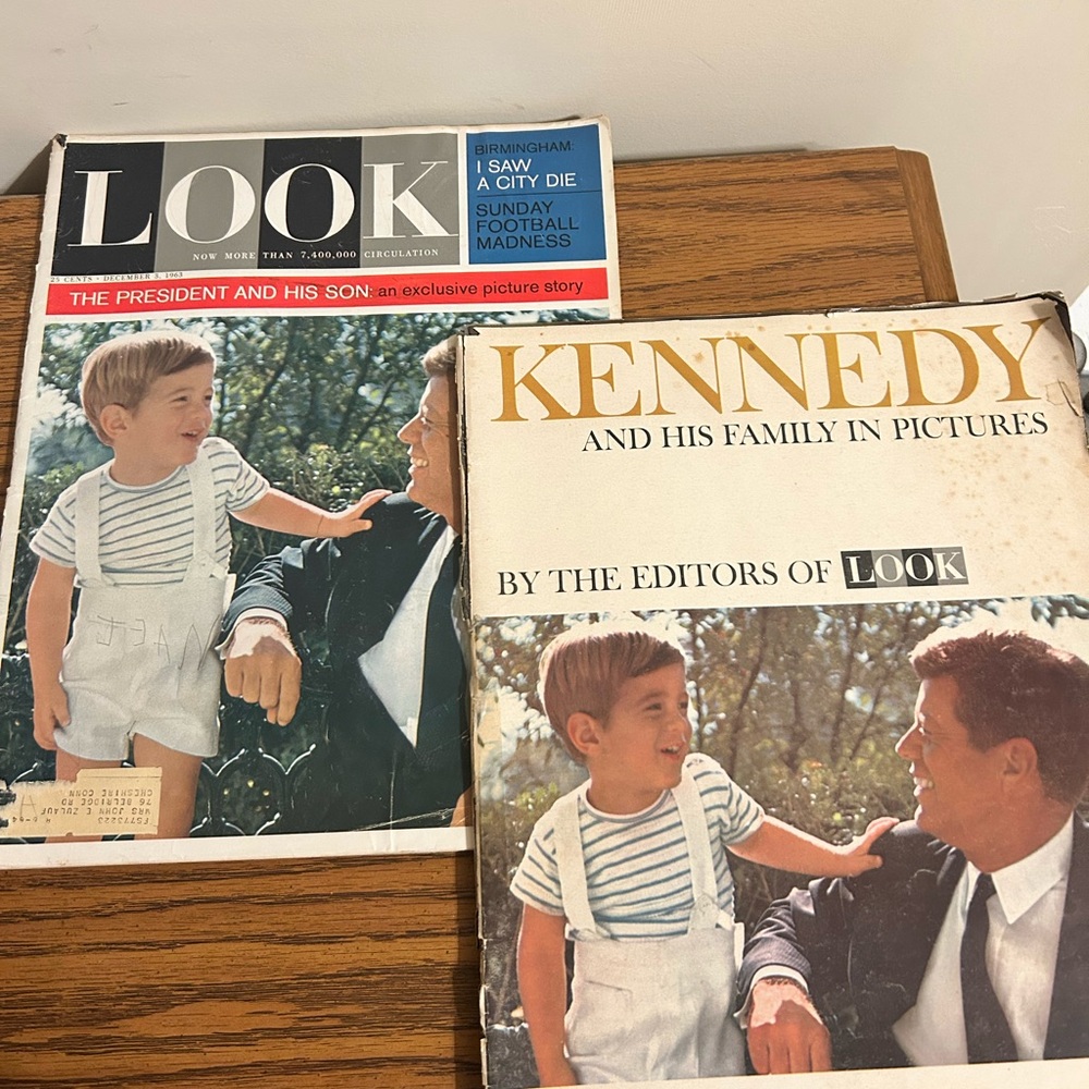 Two Vintage Magazines With President Kennedy -Look Magazines 1963